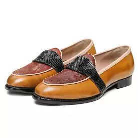 Saddle Loafers - Tan