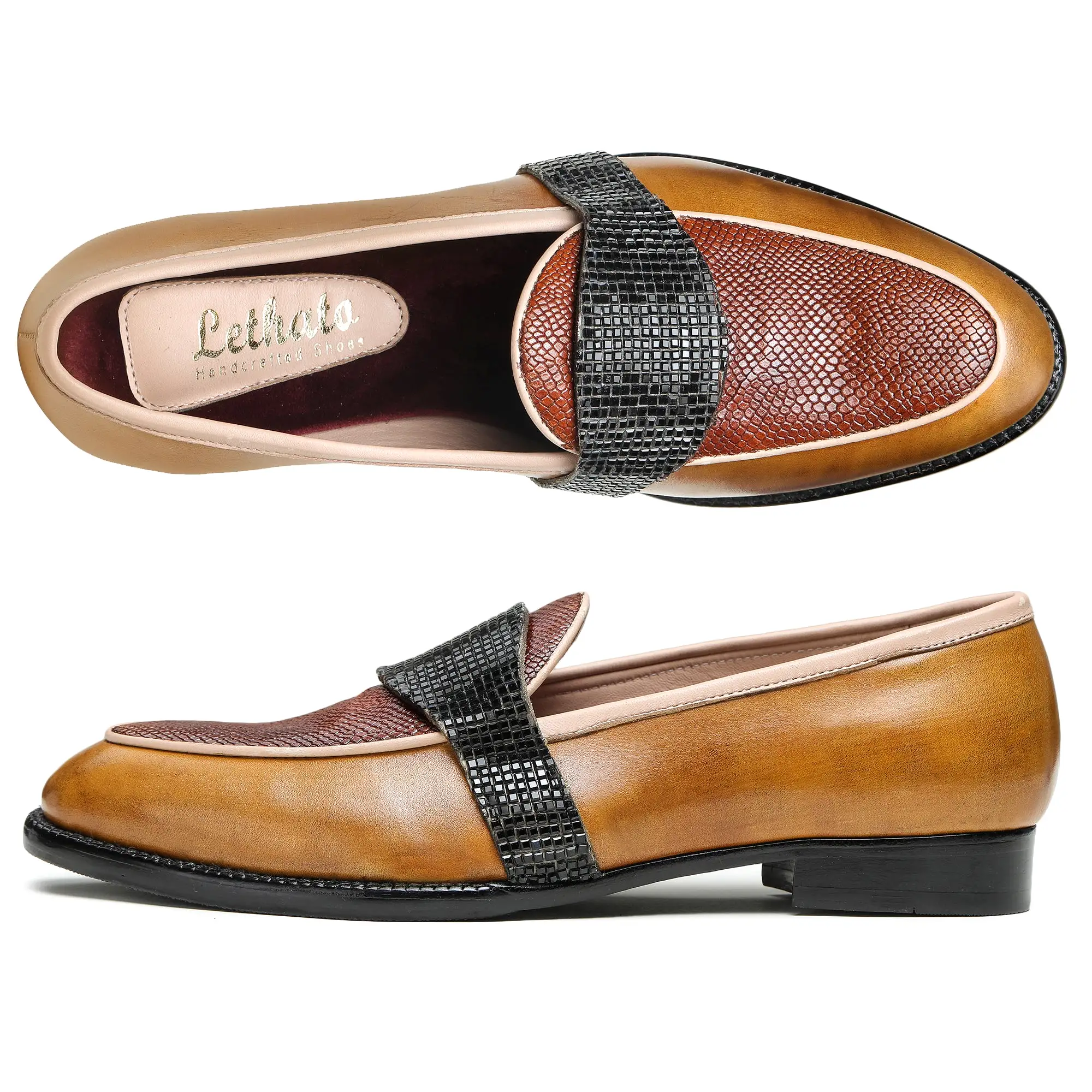 Saddle Loafers - Tan