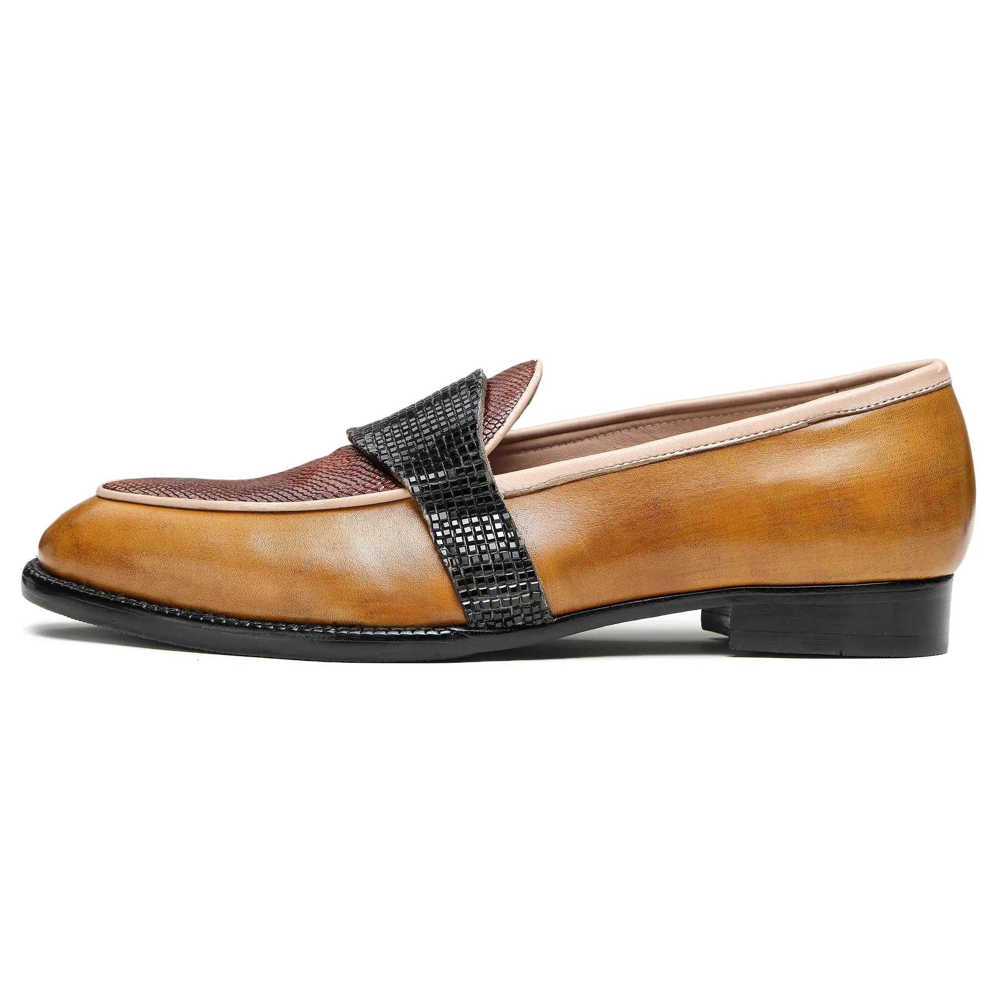 Saddle Loafers - Tan