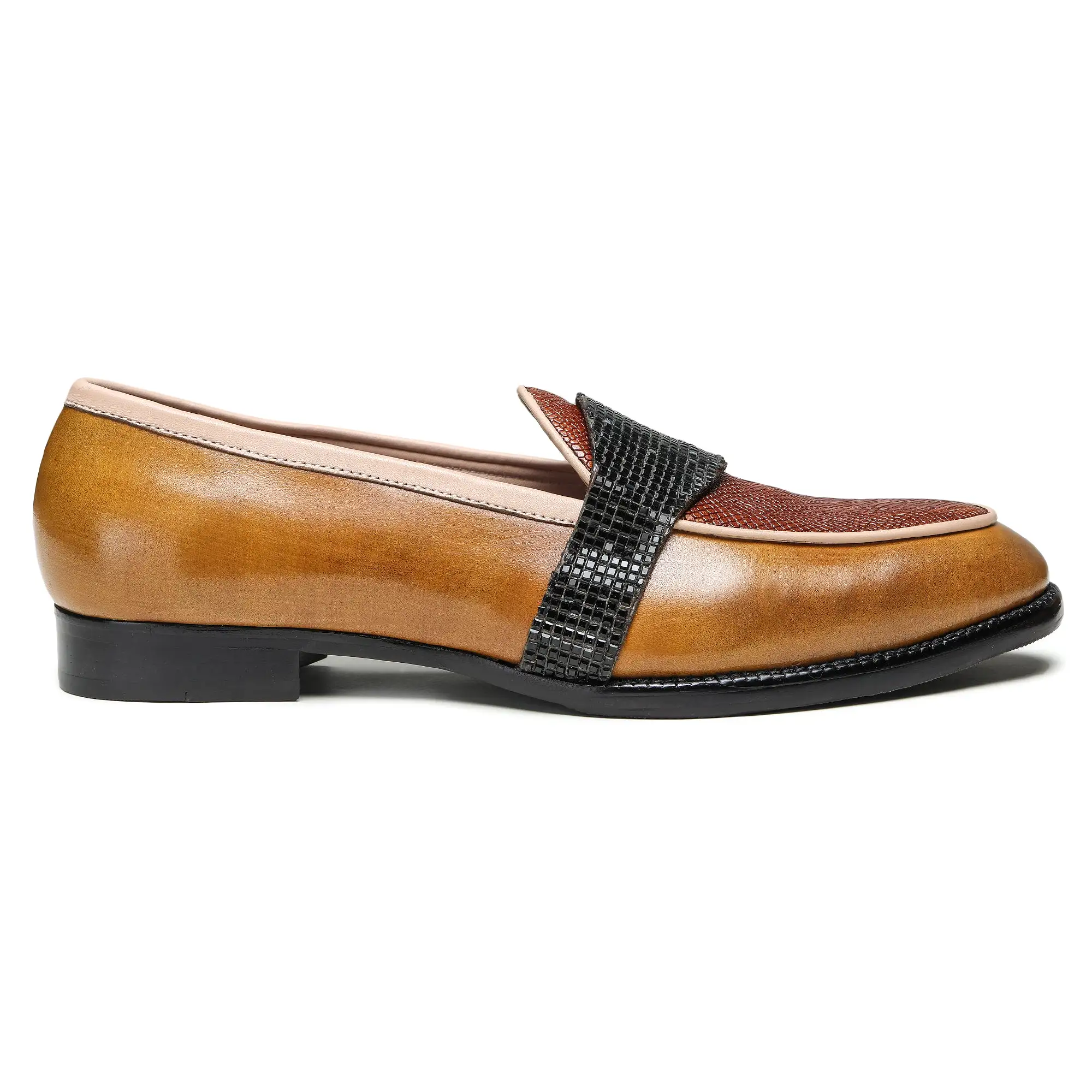 Saddle Loafers - Tan