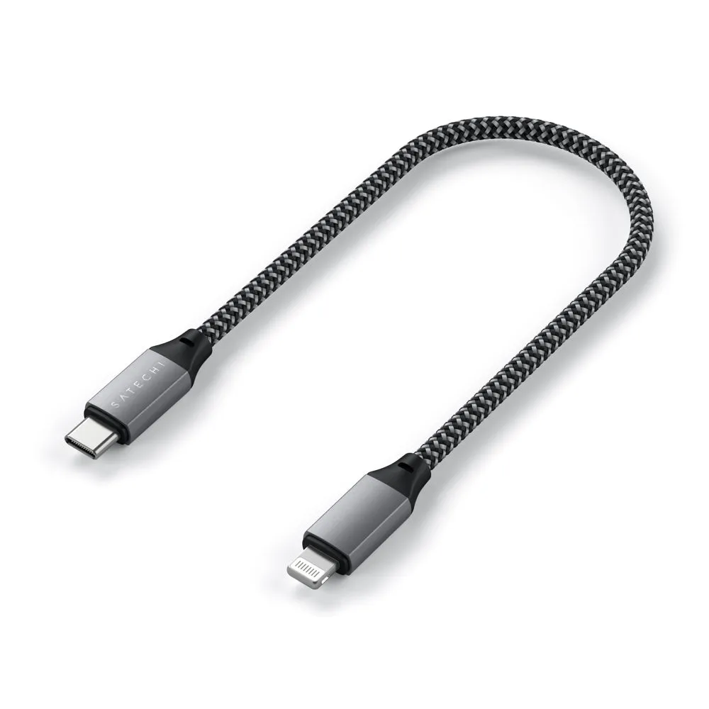 Satechi USB-C to Lightning Short Cable 25cm (Space Grey)