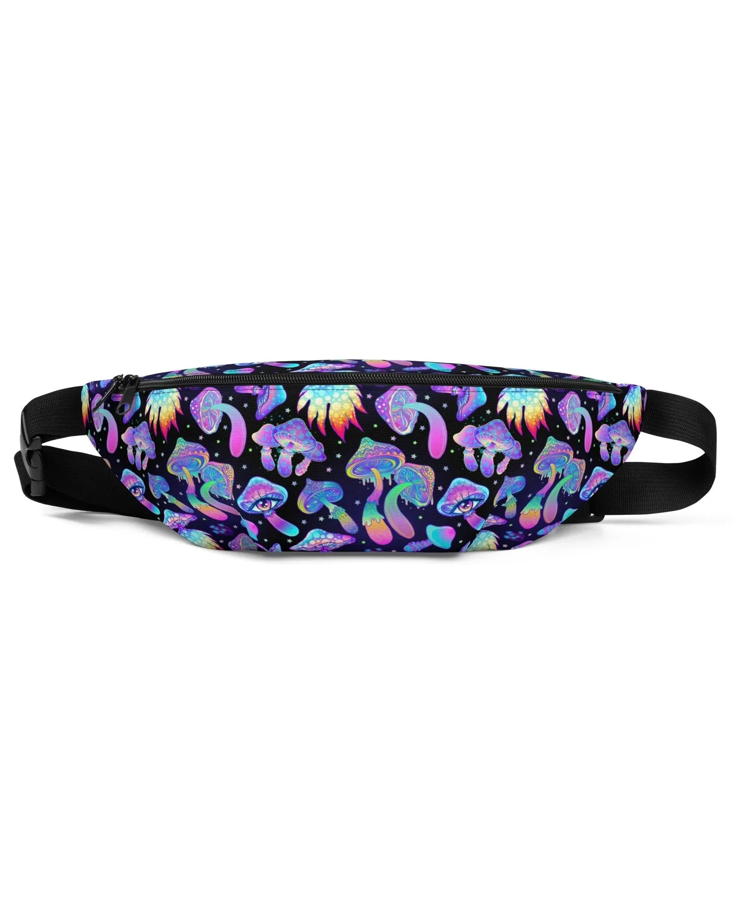 Shroomin Black Fanny Pack