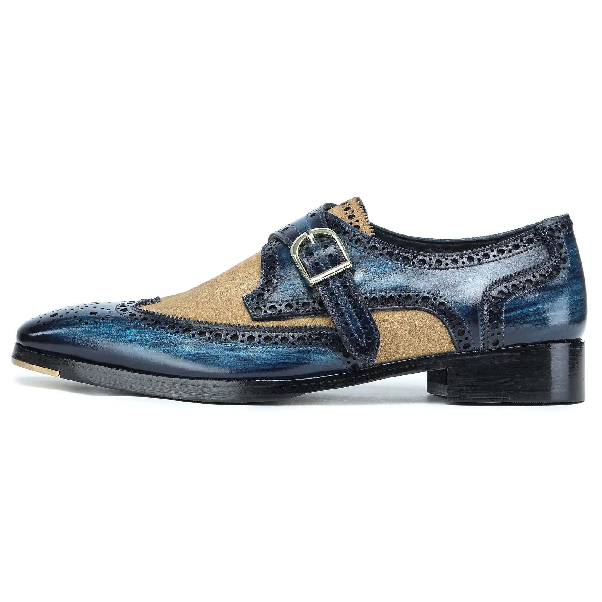 Single Monk Strap - Navy Blue