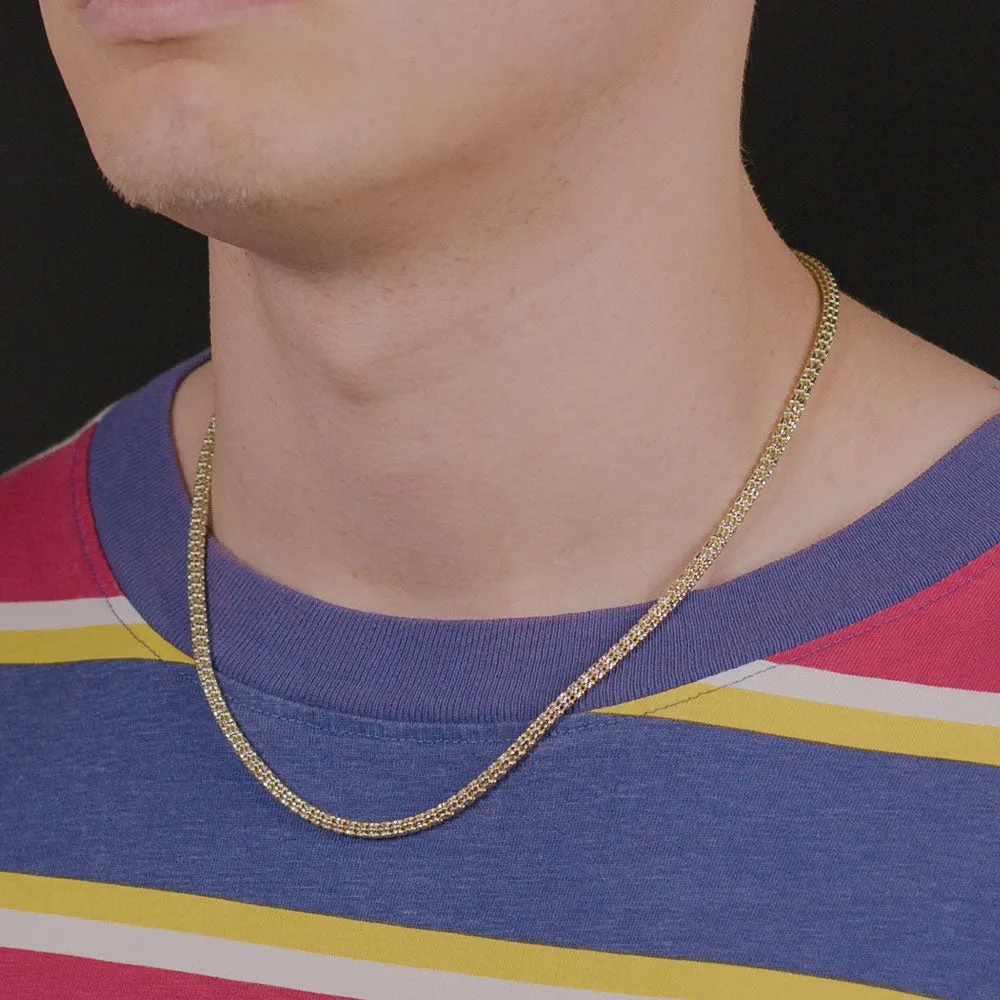 Solid Gold Ice Chain