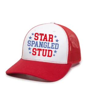 Star Spangled Stud Trucker Hat