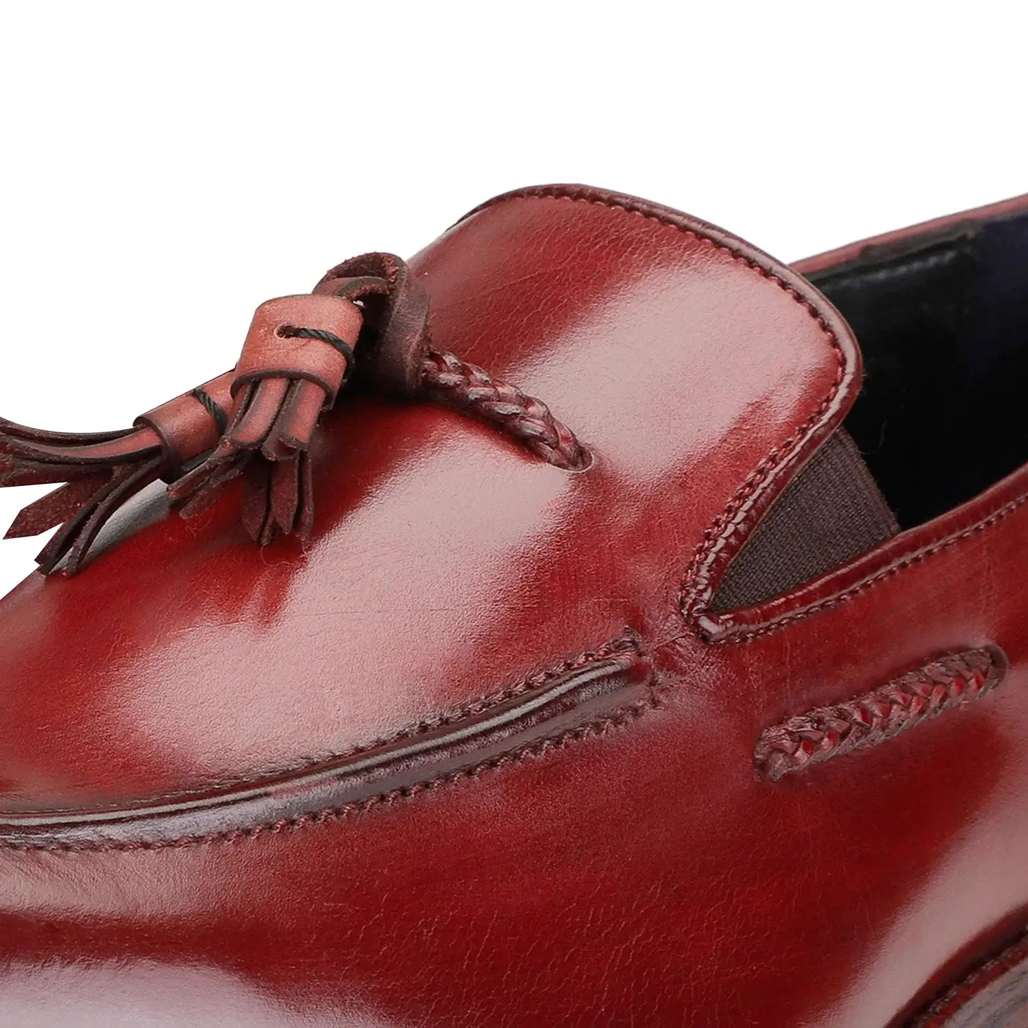 Tassel Loafers - Wine Red