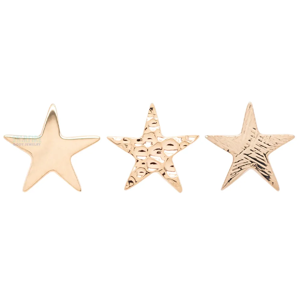 threadless: Flat Star Pin in Gold