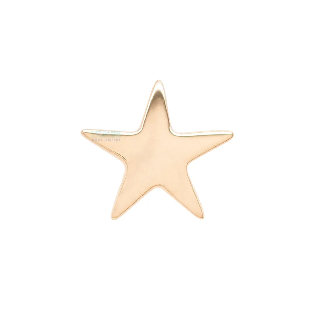 threadless: Flat Star Pin in Gold