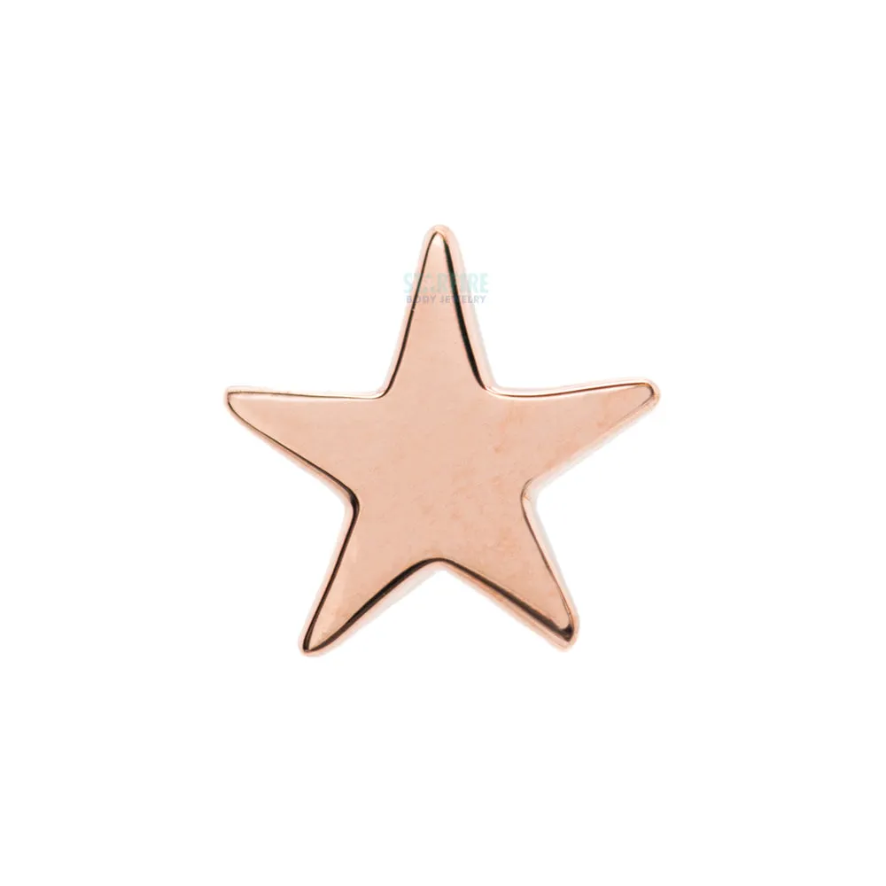 threadless: Flat Star Pin in Gold