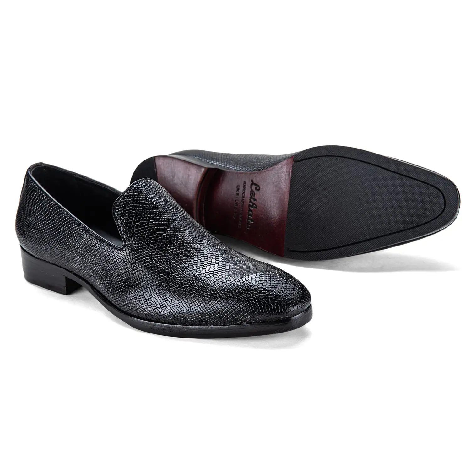 Venetian Loafers - Python Black