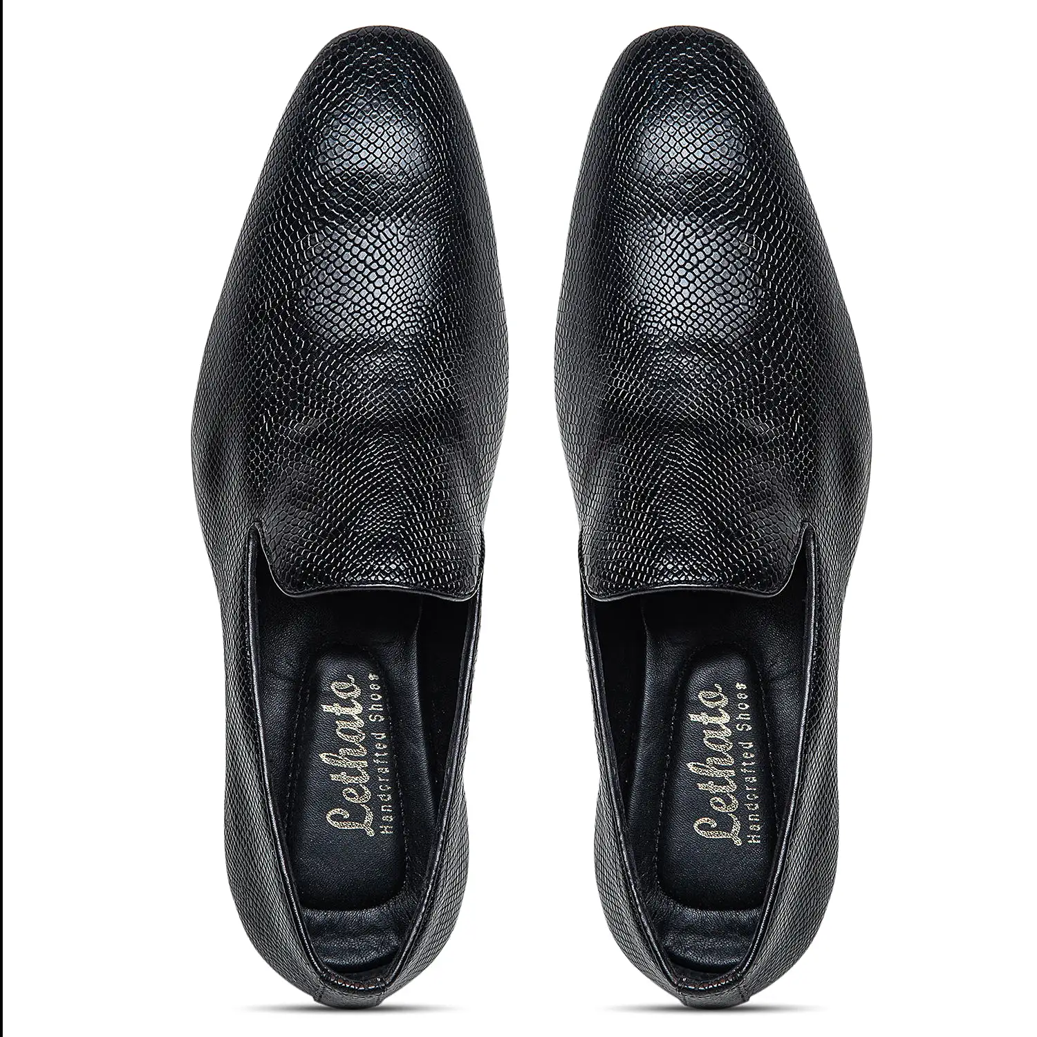 Venetian Loafers - Python Black