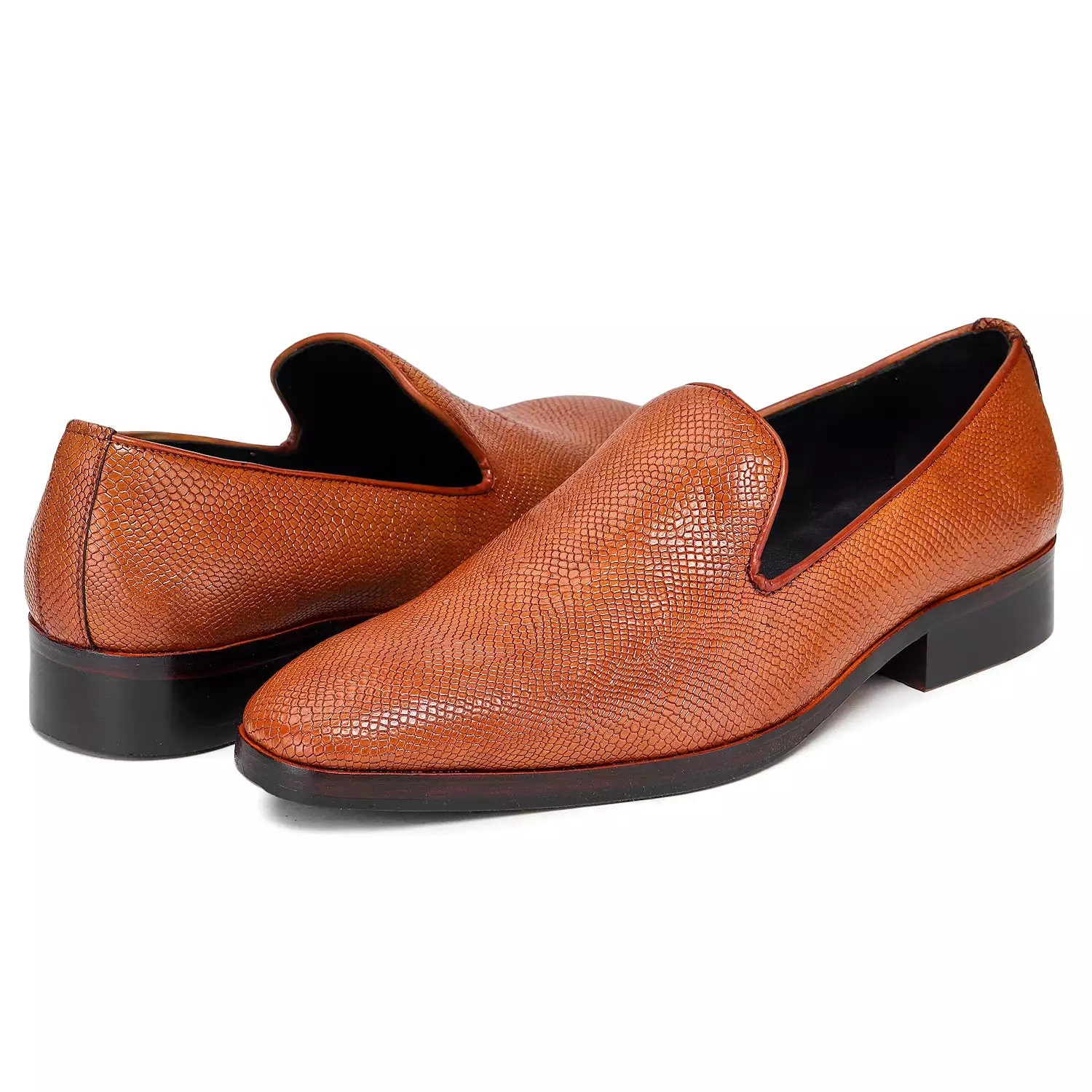 Venetian Loafers - Python Cognac