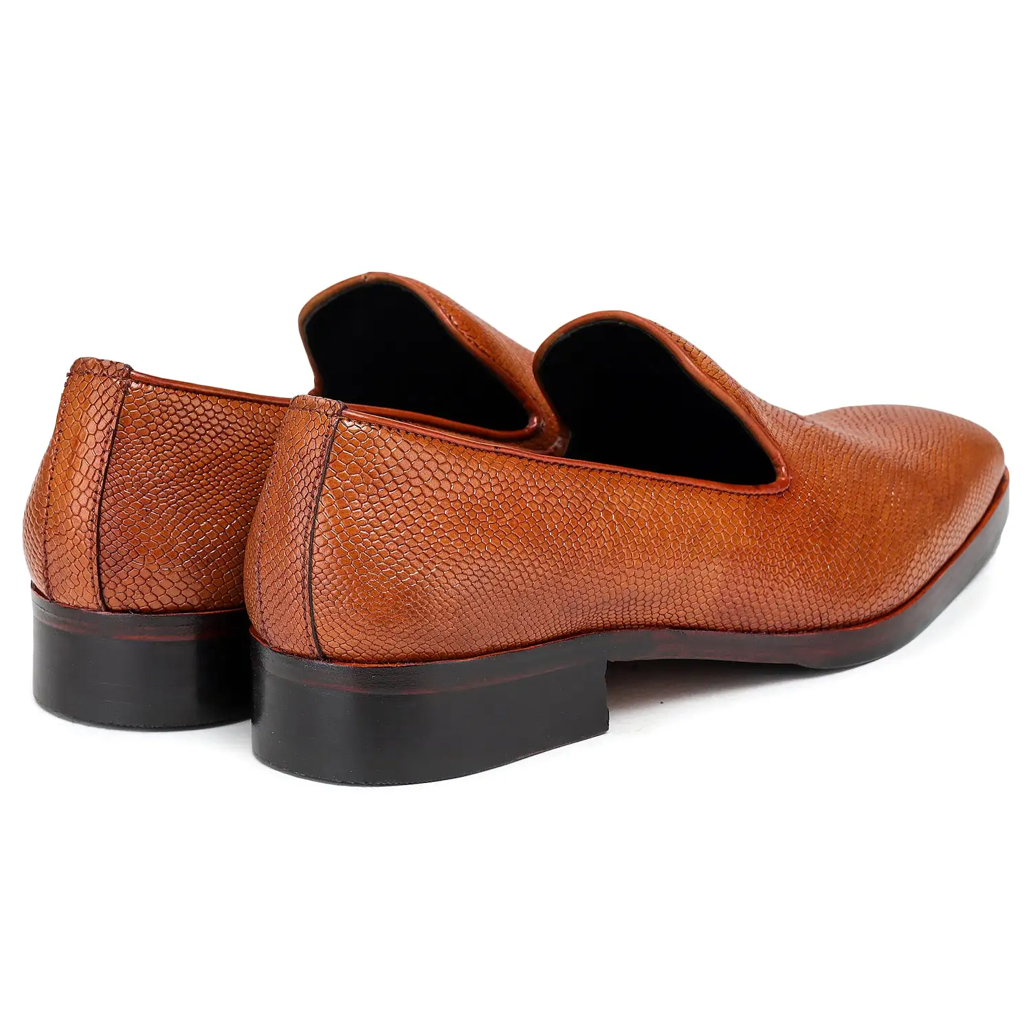 Venetian Loafers - Python Cognac