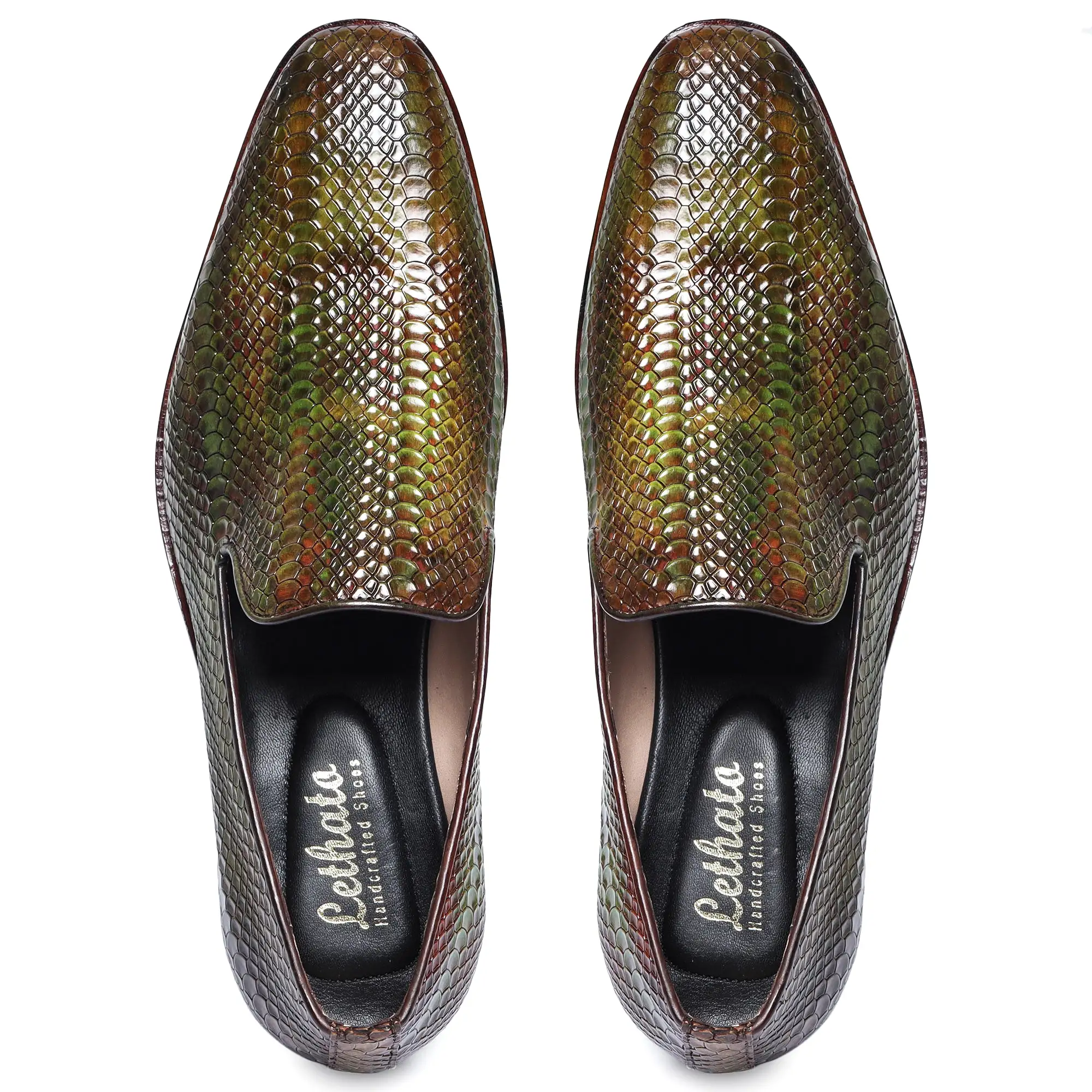 Venetian Loafers - Python Green