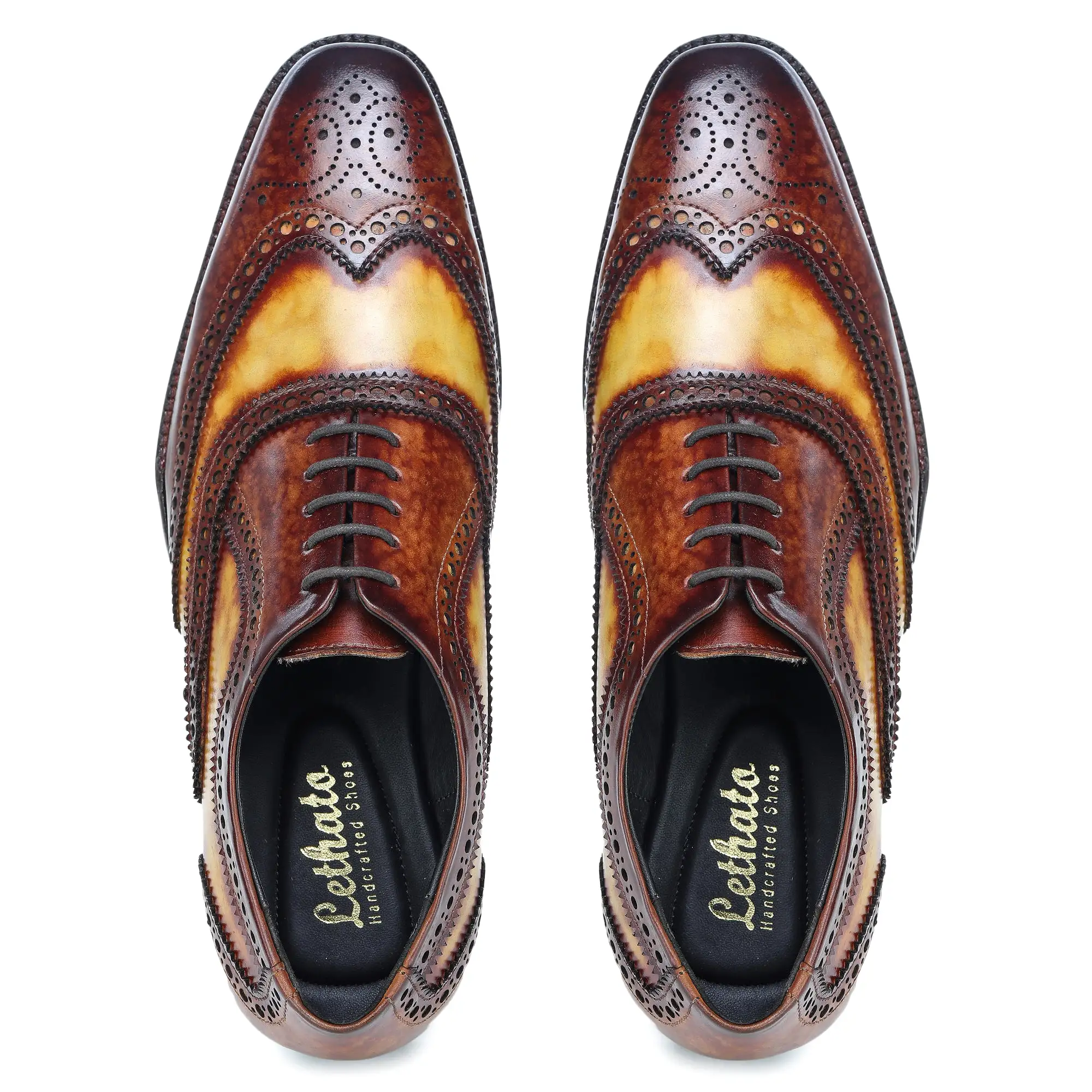 Wingtip Brogue Oxford- Brown & Tan