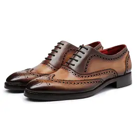 Wingtip Brogue Oxford- Brown