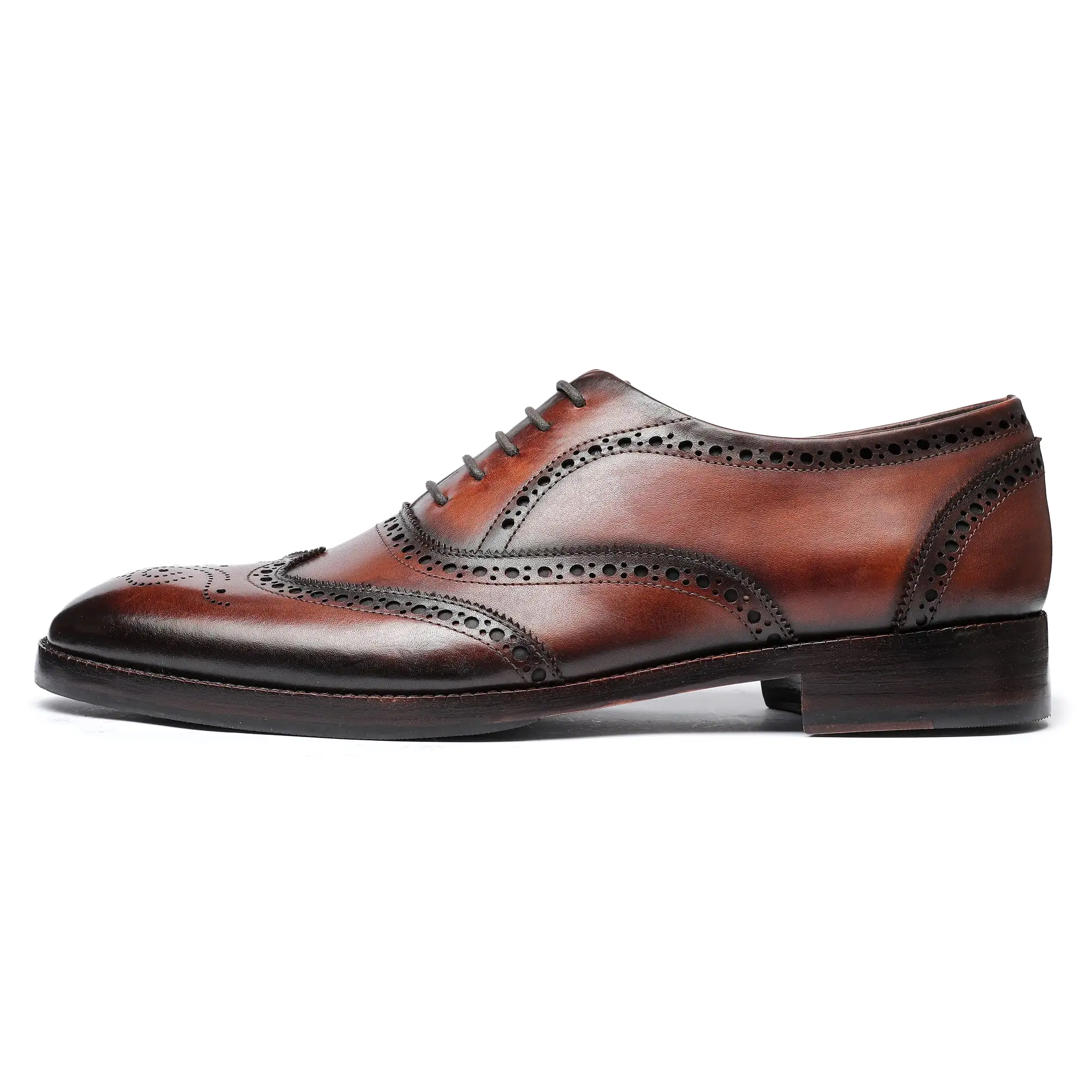 Wingtip Brogue Oxford- Dark Brown