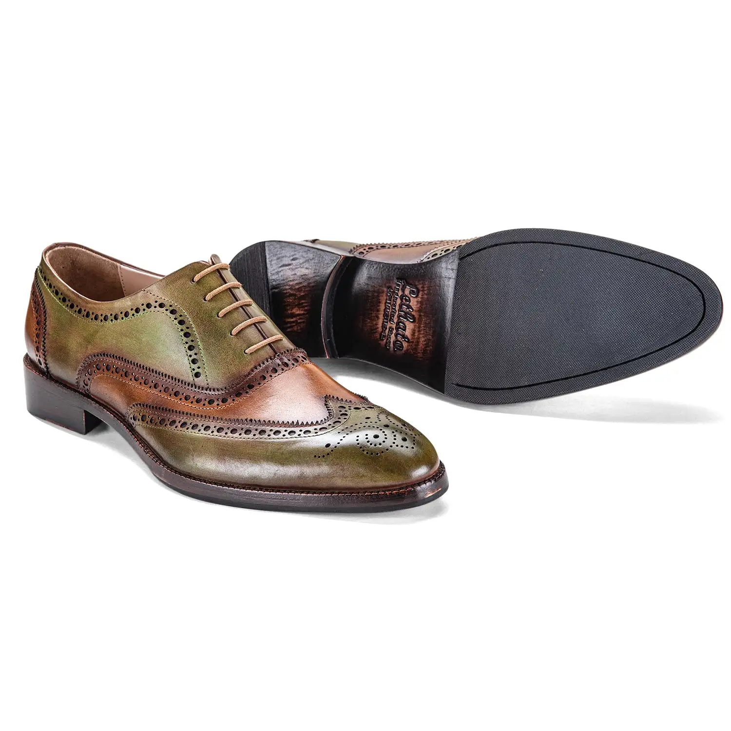 Wingtip Brogue Oxford- Green