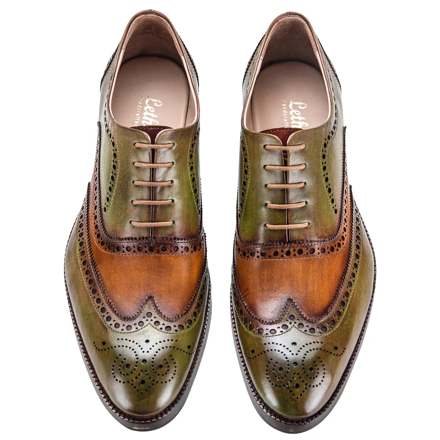 Wingtip Brogue Oxford- Green