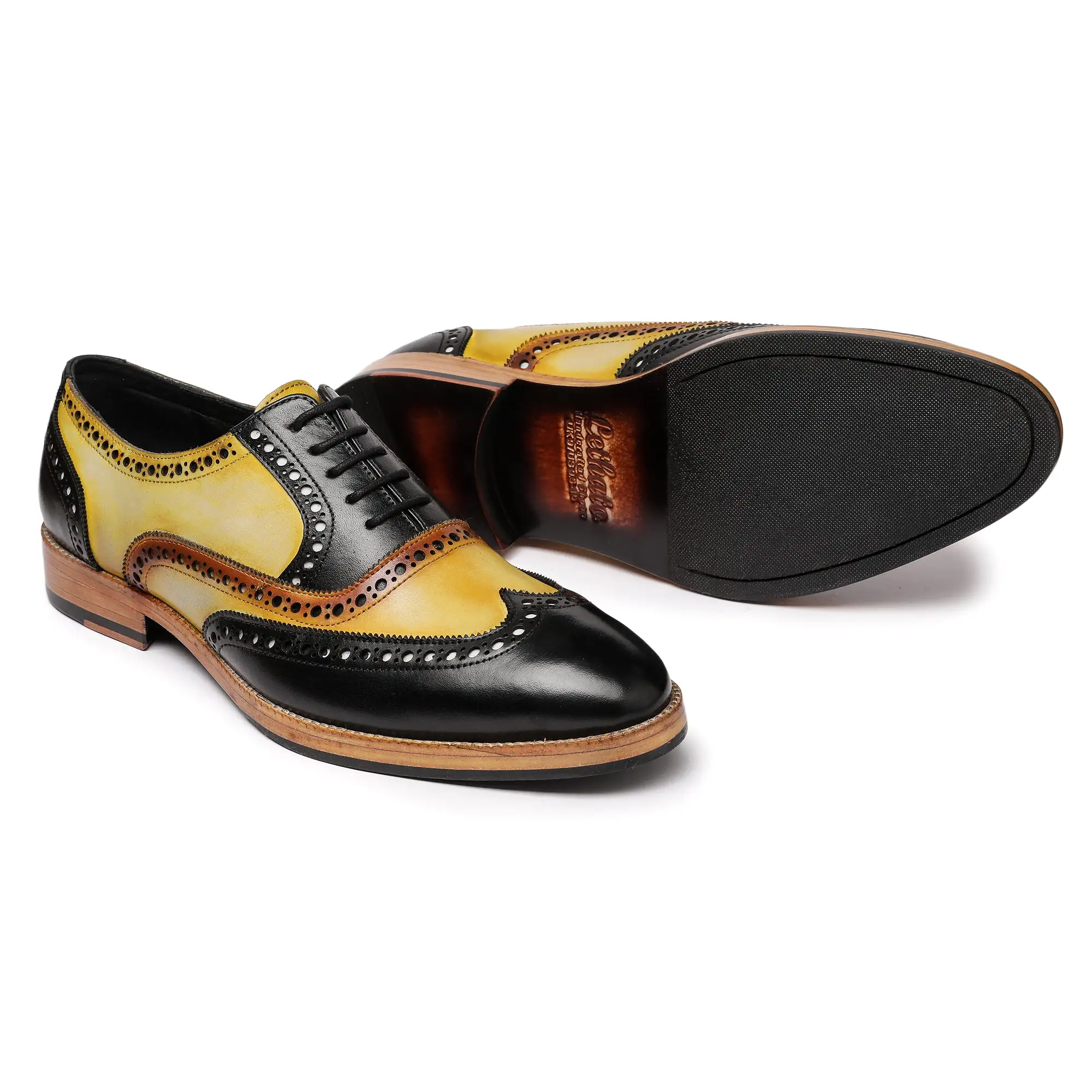 Wingtip Brogue Oxford- Tan & Black