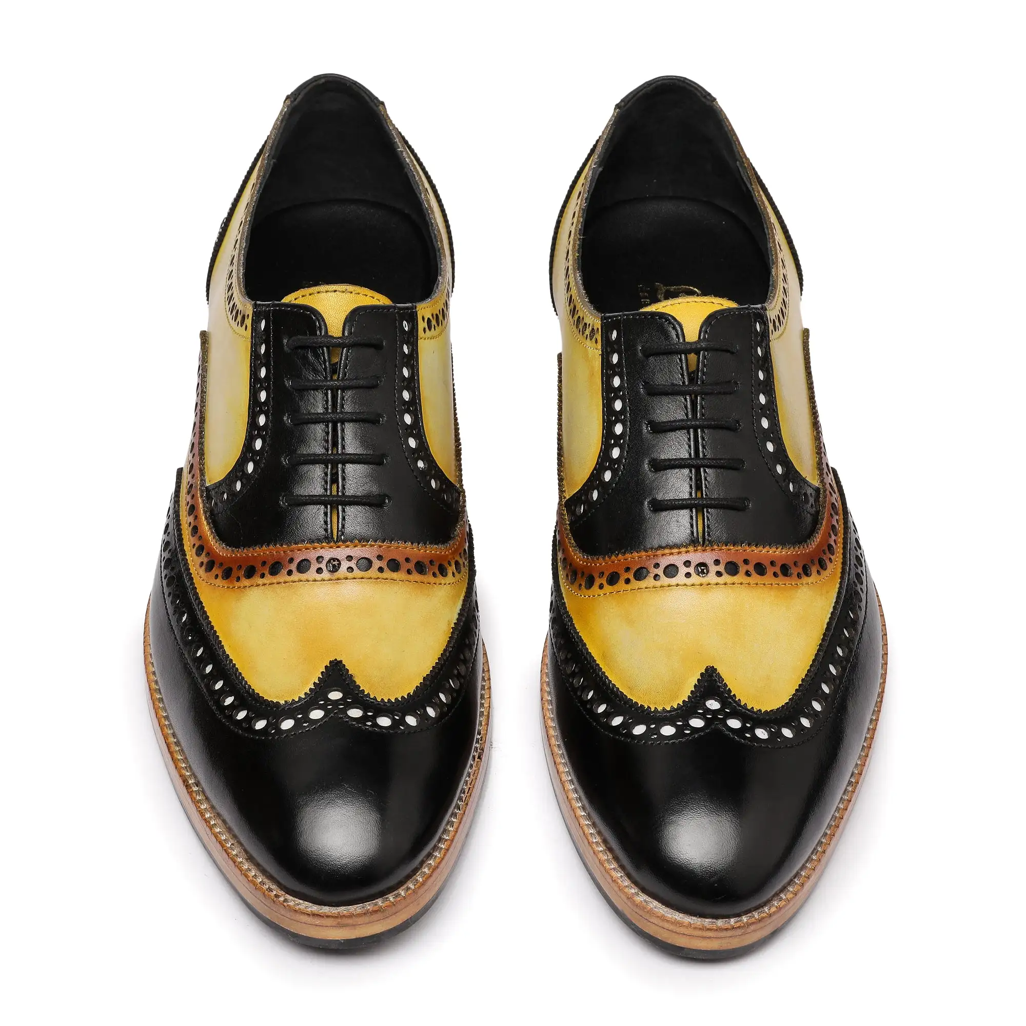 Wingtip Brogue Oxford- Tan & Black