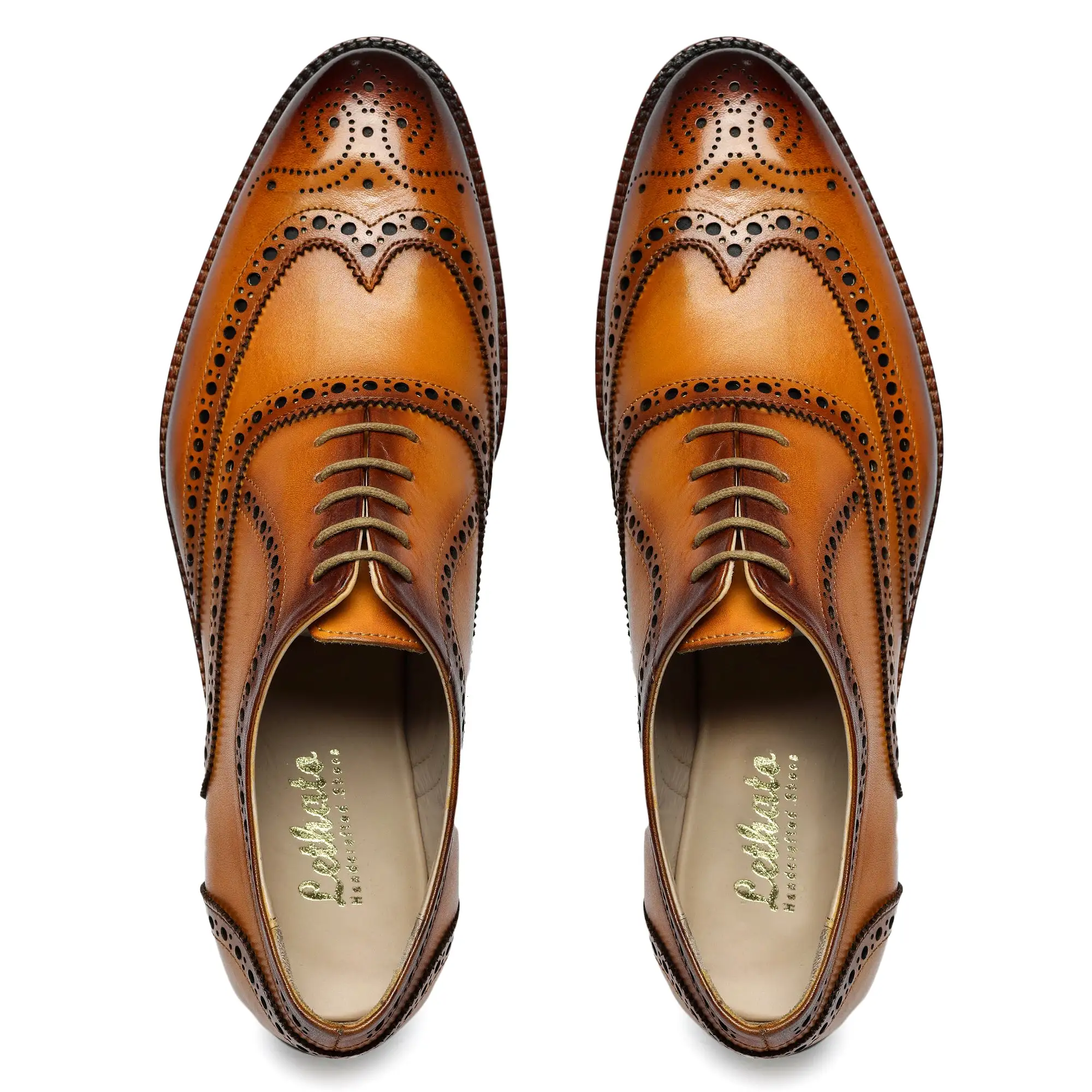 Wingtip Brogue Oxford- Tan