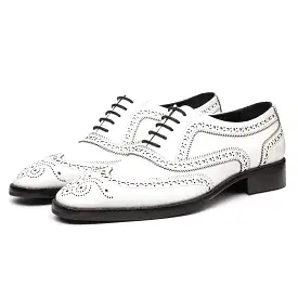 Wingtip Brogue Oxford- White